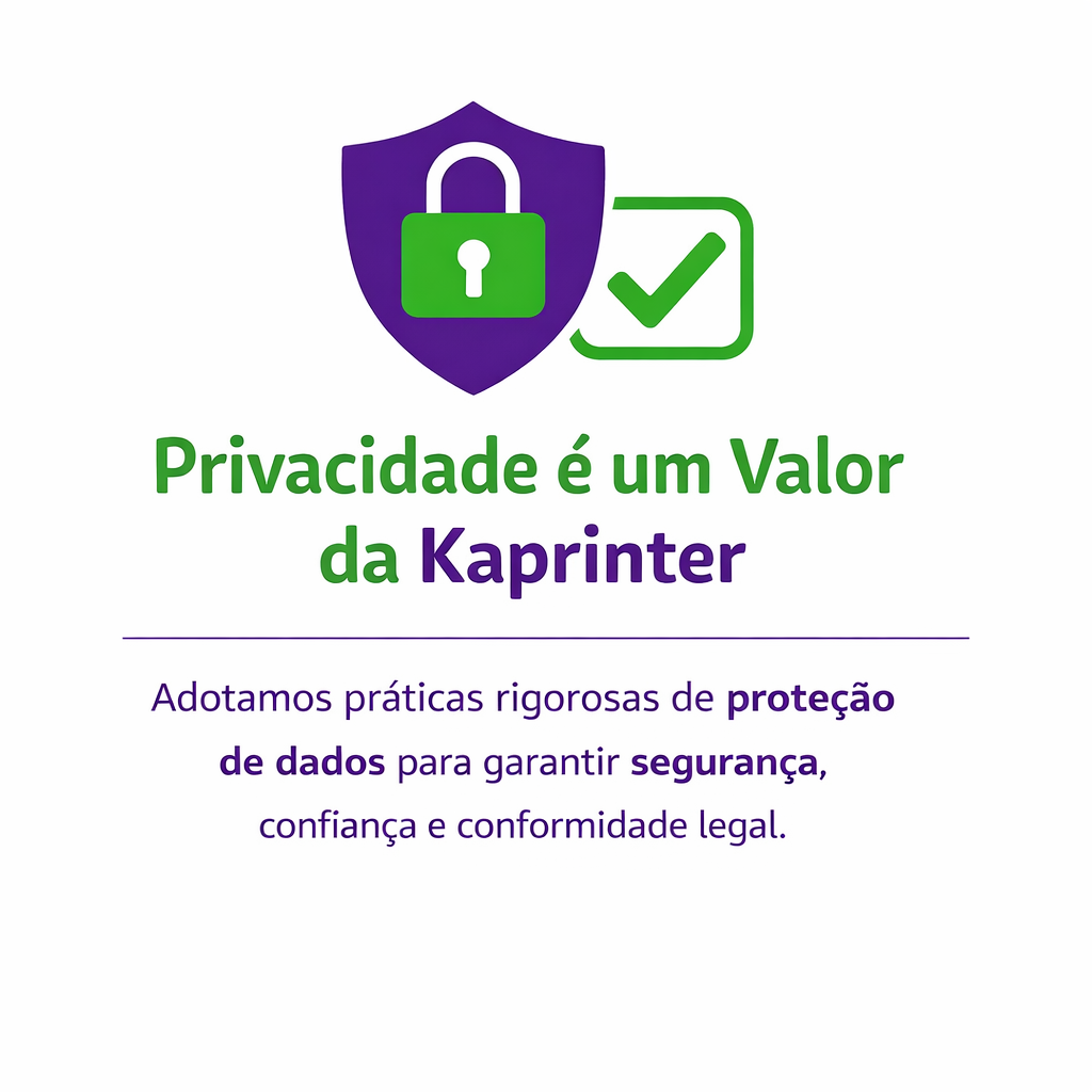 Kaprinter aluguel de impressoras atende as normas da lgpd lei proteção geral de dados